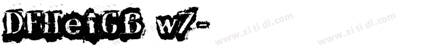 DFHeiGB w7字体转换